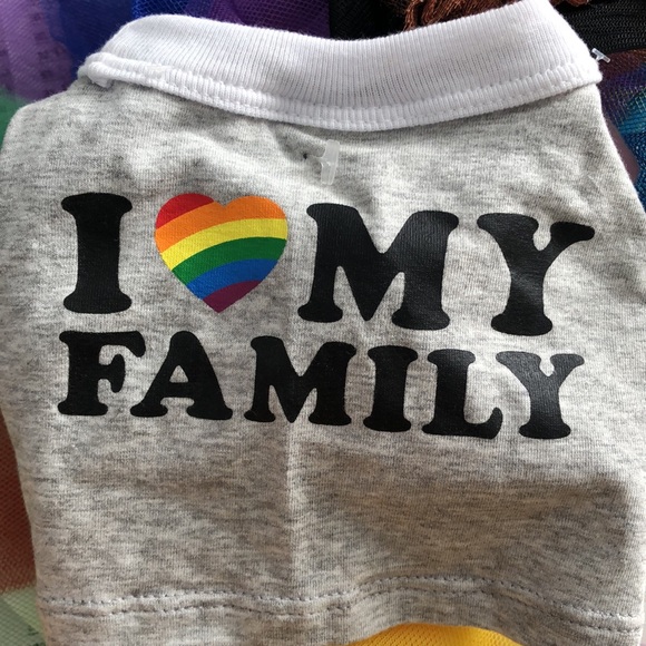Dog T-Shirt & Tutu Skirt - Rainbow - Pride - Picture 3 of 7